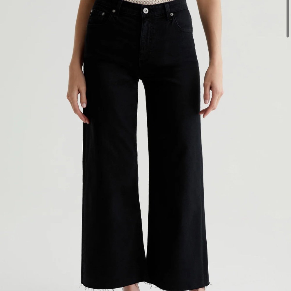 AG Jeans Saige Wide Leg Crop size 27, black